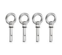 PATIKIL Tornillo De Anclaje Con Anilla M8x40mm 4 Piezas Anilla De Acero Inoxidable Para Elevación Tornillos De Expansión Con Ojo Interno Para Paredes De Hormigón Y Mampostería