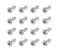 PATIKIL Tornillo de Cabeza Fijo para Patinete, 18 Piezas de Repuesto para Tornillos de la Tapa Inferior de la Batería para Patinetes Eléctricos M365, Color Plata