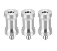 PATIKIL Tornillos Conversores De Cámara Spigot 1/4" Hembra A M6 Macho,Paquete De 3 Adaptadores De Tornillo Para Trípode Spigot Stud Soporte De Luz Adaptador Hot Shoe Cold Shoe,Plateado