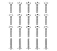 PATIKIL Tornillos de cabeza de armadura 8#-32 x 7/8, 20 tornillos de cabeza Phillips de chapa de madera UNC 304 de acero inoxidable para electrodomésticos, muebles, hoja de ventilador de techo