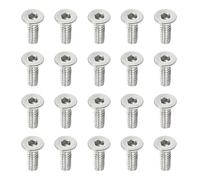 PATIKIL Tornillos de Cabeza Plana M2 x 6mm, 100Pcs Tornillos de Acero Inoxidable 304 18-8 Pernos Avellanados Planos, Sujetadores con Cabeza Hueca Hexagonal, Grado 6.8