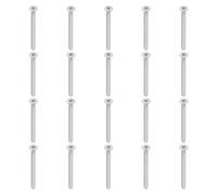 PATIKIL Tornillos de Cabeza Plana M4 x 45mm, 30Pcs Tornillos de Acero Inoxidable 304 18-8 Pernos Avellanados Planos, Sujetadores con Cabeza Hueca Hexagonal, Grado 6.8