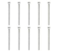 PATIKIL Tornillos de Cabeza Plana M6 x 100mm, 10Pcs Tornillos de Acero Inoxidable 304 18-8 Pernos Avellanados Planos, Sujetadores con Cabeza Hueca Hexagonal, Grado 6.8