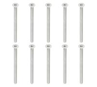 PATIKIL Tornillos de Cabeza Plana M6 x 90mm, 10Pcs Tornillos de Acero Inoxidable 304 18-8 Pernos Avellanados Planos, Sujetadores con Cabeza Hueca Hexagonal, Grado 6.8