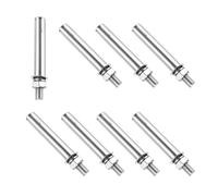 PATIKIL Tornillos de Expansión M10 x 100mm 8 Piezas Acero Inoxidable 304 para Anclaje de Manga en Pared de Hormigón Ladrillo Pared de Yeso Aire Acondicionado Plata