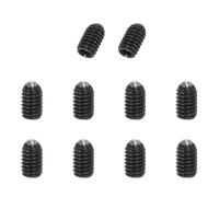 PATIKIL Tornillos De Fijación De Punta De Bola M4x6mm, 10 Pcs De Acero Al Carbono Con Recess Hexagonal Y Resorte Para Máquinas Industriales, Muebles Del Hogar Y Lugares De Trabajo, Negro