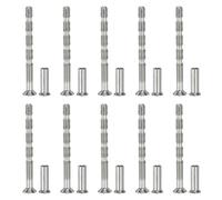 PATIKIL Tornillos de Manija de Puerta M4x45, 10Pcs Tornillos de Rotura para Tiradores de Puerta, Cabeza Plana Avellanada Phillips con Manga para Manija de Puerta Barra