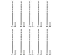 PATIKIL Tornillos de Manija de Puerta M4x80, 10Pcs Tornillos de Rotura para Tiradores de Puerta, Cabeza Plana Avellanada Phillips con Manga para Manija de Puerta Barra