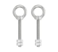 PATIKIL Tornillos de Ojo para Levantamiento de Hombro, Paquete de 2 Tornillos M12x80 de Acero Inoxidable 304 Tornillos de Ojo con Rosca Anillo de Hombro con Tuercas Arandelas