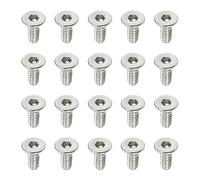 PATIKIL Tornillos M2 x 5 mm, Paquete de 100 Tornillos de Máquina de Acero Inoxidable 304 18-8, Pernos Avellanados Planos, Tornillos de Accionamiento Hexagonal, Grado 6.8 de Fijaciones