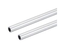 PATIKIL Tubo de Aluminio 6063, 2 Pzas 8mm DE 1mm Espesor 300mm Longitud Tubo Redondo de Aluminio Tubería Metálica Recta sin Costuras para Manualidades DIY Modelos Industriales Muebles