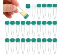 PATIKIL Tubo de Ensayo Congelado con Tapa de Rosca Criogénica, Plástico Criogénico de 1,5 Ml, 25 Unidades para Laboratorio de Ciencias, Tapa Verde