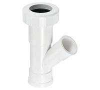 PATIKIL Tubo de PVC de 32 x 25 mm de identificación de 3 vías de ajuste en Y, 1 paquete 2 en 1 reductor adaptador de unión para riego de jardín