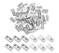 PATIKIL Tuercas en T de resorte semicirculares M5, 50 tuercas de resorte de acero al carbono con ranura en T para perfil de extrusión de aluminio de 8 mm, impresora 3D, herramientas de bricolaje