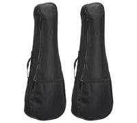 PATIKIL Ukelele Estuche 21 Pulgadas Ukulele Bolsa Solo Hombro Mochila con Ajustable Correas Negro 2 Paquetes