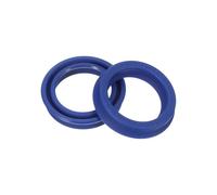 PATIKIL UN Sello de Eje Radial 18mm ID x 24mm OD x 5mm Ancho, 2 Piezas Sello de Aceite de PU para Bombas de Eje de Cojinete Industrial, Cilindro de Pistón, Azul