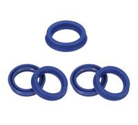 PATIKIL UN Sello de Eje Radial 18mm ID x 24mm OD x 5mm Ancho, 5 Piezas Sello de Aceite de PU para Bombas de Eje de Cojinete Industrial, Cilindro de Pistón, Azul