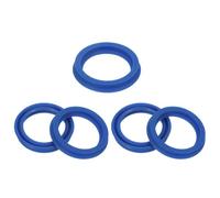PATIKIL UN Sello de Eje Radial 24mm ID x 30mm OD x 5mm Ancho, 5 Piezas Sello de Aceite de PU para Bombas de Eje de Cojinete Industrial, Cilindro de Pistón, Azul