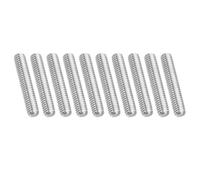 PATIKIL UNC 3/8"-16 Varilla Roscada de Acero Inoxidable 304, 10pcs Espárragos de Barra de Varilla Completamente Roscados Rosca Derecha Pernos Prisioneros para Abrazaderas, 60mm Largo