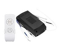 PATIKIL Universal Techo Ventilador Remoto Control Kit, 220V Inalámbrico 3 en 1 Velocidad Luz Tiempo 3 Velocidad Controlador con Receptor para Ventilador Lámpara Control