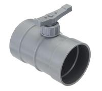 PATIKIL Válvula de Volumen Manual para Conducto de HVAC de 3", Ajuste de PP, Retardante de Llama, Control de Flujo de Aire y Contrapresión, Gris Oscuro