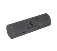 PATIKIL Varilla de Carbono Redonda 25.4 x75mm 99.90% Pura | Elemento Químico, Diseño Tabla Periódica, para Educador, Colección Elementos Científicos, Experimento Laboratorio