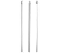 PATIKIL Varilla de Extensión Roscada, 3 Juegos de Tubo de Lámpara de 11.8" M10 x1mm de Rosca Fina con Pezones de Tubo de Lámpara para Luces Colgantes, Iluminación de Isla, Tono Plateado