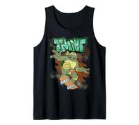 Patín clásico retro Megamix de TMNT, Mikey, Ninja Turtles, años 80 y 90 Camiseta sin Mangas