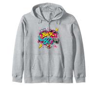 Patín de Ruedas Boombox con Cinta de Casete Retro Vintage de los 80 Sudadera con Capucha