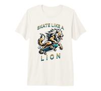 Patina como un león Camiseta Premium