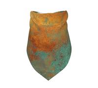 Pátina de Cobre Rica y Moderna, Metalizada,Bufanda con Babero y Capucha Triangular Bufanda Ajustable para Mascotas Capucha Lavable Adecuada para Perros y Gatos pequeños, medianos y Grandes