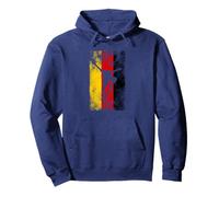 Patinador de la bandera alemana Sudadera con Capucha