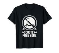 Patinador Divertido del Parque de Patinaje Scooter Free Zone Camiseta
