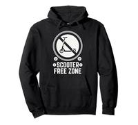 Patinador Divertido del Parque de Patinaje Scooter Free Zone Sudadera con Capucha