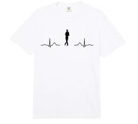 Patinador sobre Hielo Patinaje artístico Heartbeat EKG Niñas Patinaje sobre Hielo Comfort Colors Adult Heavyweight T-Shirt