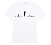 Patinador sobre Hielo Patinaje artístico Heartbeat EKG Niñas Patinaje sobre Hielo Comfort Colors Adult Heavyweight T-Shirt