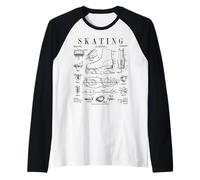 Patinaje artístico Divertido Zapato de Patinaje clásico Charol para niña Camiseta Manga Raglan