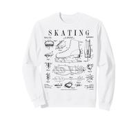 Patinaje artístico Divertido Zapato de Patinaje clásico Charol para niña Sudadera