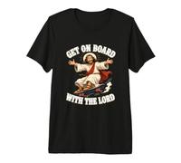 Patinaje Jesús Skateboard Cristo Subir a Bordo con el Señor Camiseta Premium