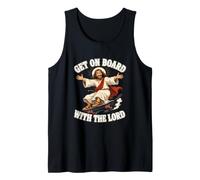 Patinaje Jesús Skateboard Cristo Subir a Bordo con el Señor Camiseta sin Mangas