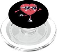Patinaje sobre Hielo Corazón Patinador sobre Hielo Patinaje artístico Día de San PopSockets PopGrip para MagSafe