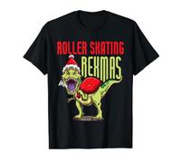 Patinaje sobre Ruedas Rexmas Trex Dinosaurio Navidad Camiseta gráfica económica