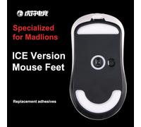 Patinas para ratón Esports Tiger ICE V2, almohadillas para los pies del ratón, compatibles con los modelos Madlion MAD G / PRO / MAX, superficie curvada, PTFE. ICE