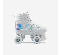 Patines 4 Ruedas Niños Oxelo Quad 100 Blanco 38