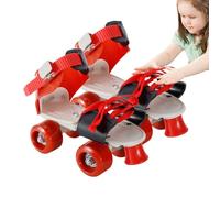 Patines Ajustables: Diseño Cuádruple De 3,54 Pulgadas De Ancho, De 4 Ruedas De Material De PVC Duradero | Ejercicio Al Aire Libre para Niños, Herramienta para Rodar Pavimento Suave, Accesorio