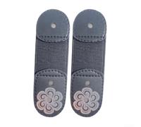 Patines artísticos Correa de encaje para soporte de tobillo y seguridad de encaje, banda elástica para botas, 10 x 3,5 cm, negro/blanco, paquete de 2, para entrenamiento y competición (negro)