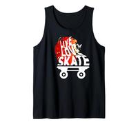 Patines con Flores, Patines de Ruedas, niña, Rosa Danza Camiseta sin Mangas