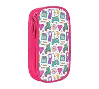 Patines Consola de juegos Diamante Teléfono Móvil 90s Estuche para lápices Portalápices Bolsa de papelería Caja Organizador de Almacenamiento Bolsa Pi, color, 5.0cm*10.5cm*20.5cm, Estuche para lápices