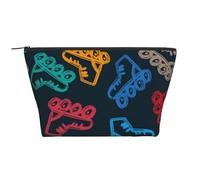 Patines de Colores Brillantes, Bolsa de artículos de tocador Bolsa de Maquillaje Bolsa de cosméticos Bolsa de artículos de tocador de Viaje portátil