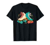 Patines de Cuatro Ruedas Coloridos Arte recreativo Patinador Camiseta